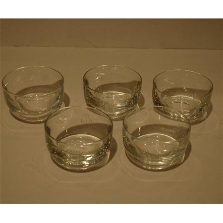 Set of Twelve Steuben Glass Finger Bowls
	
