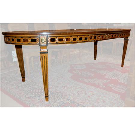 Neoclassical Style Banded Mahogany