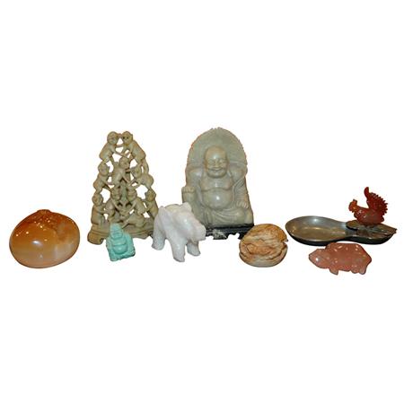 Group of Asian Hardstone Figures 68404