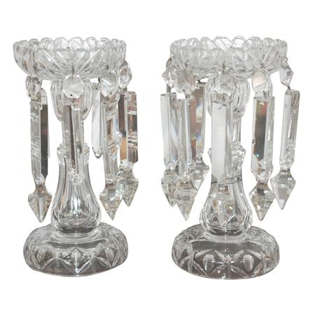 Pair of Cut Glass Lustres
	Estimate:&nbsp;$200&nbsp;&nbsp;-&nbsp;$300