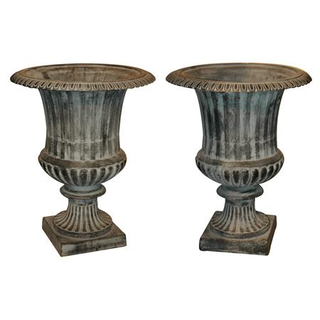 Pair of Neoclassical Style Iron 6840c