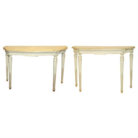 Pair of Neoclassical Style Painted