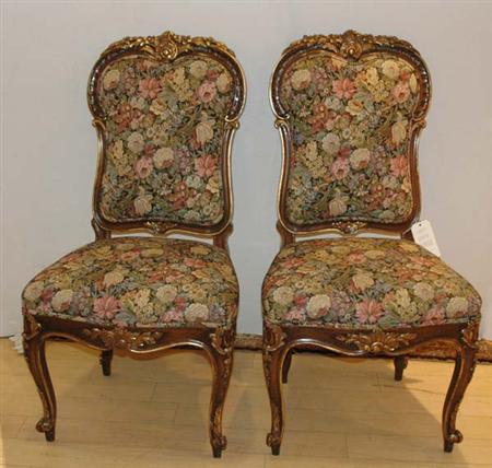 Pair of Louis XV Style Parcel Gilt 68423