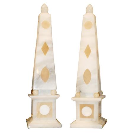 Pair of Neoclassical Style Alabaster 6843d