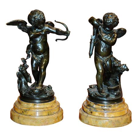 Pair of Bronze Putti Form Lamps Estimate nbsp 600 nbsp nbsp nbsp 800 68447