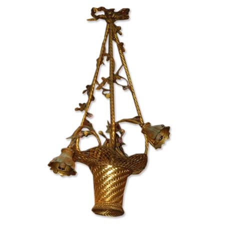 Louis XV Style Gilt Metal Basket Form 684a1