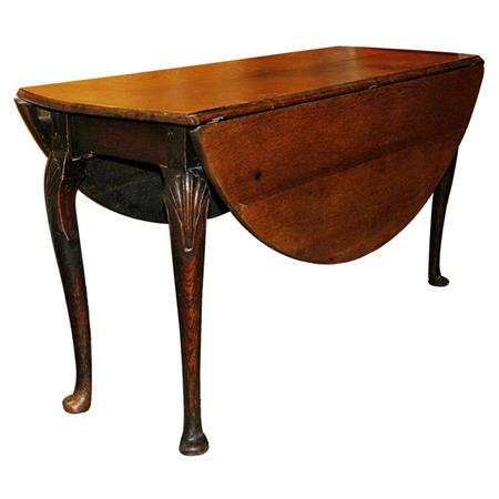 Queen Anne Style Oak Drop-Leaf