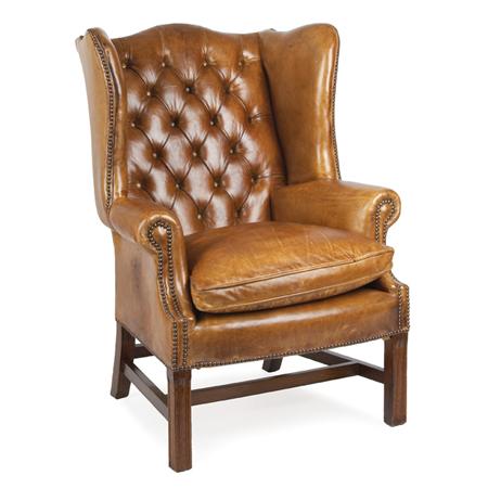 Georgian Style Leather Wing Chair Estimate nbsp 600 nbsp nbsp nbsp 900 684d3