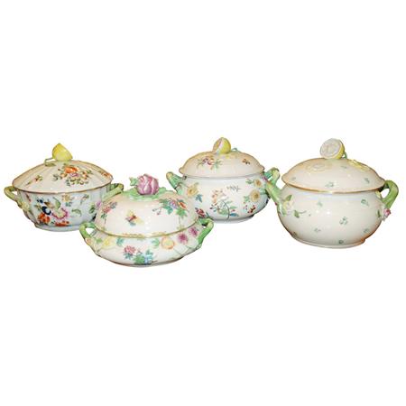 Four Herend Porcelain Tureens Estimate nbsp 1 500 nbsp nbsp nbsp 2 000 684dc