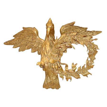 Gilt-Wood Figure of an Eagle with a