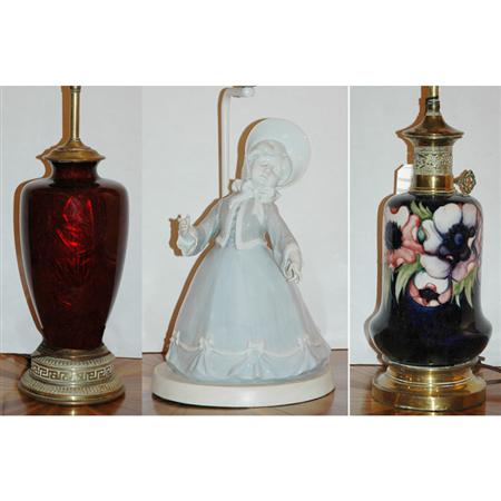 Group of Three Lamps
	  Estimate:$200-$300