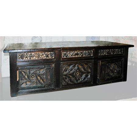 Jacobean Style Oak Cabinet
	  Estimate:$250-$450