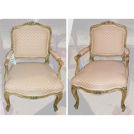 Pair of Louis XV Style Painted