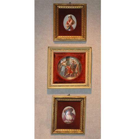 Three Continental Porcelain Plaques  68996