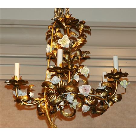 Rococo Style Gilt Metal and Porcelain 689b2