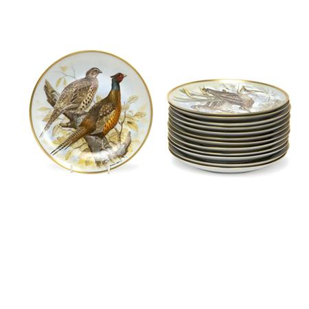 Set of Twelve Gamebirds of the