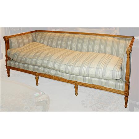 Neoclassical Style Fruitwood Settee  689f3