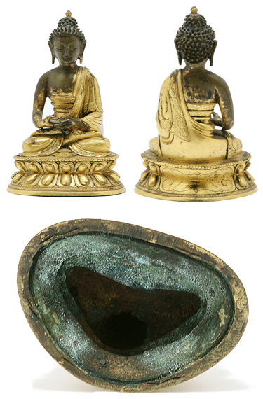 Sino Tibetan Bronze Buddha Estimate 1 000 1 500 68a12