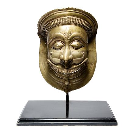 Indian Copper Alloy Dance Mask 68a17