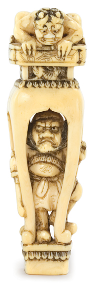 Japanese Ivory Netsuke of Shoki 68a2f