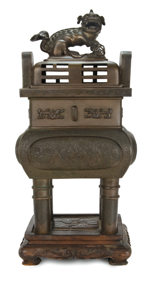 Japanese Archaic Style Bronze Censer  68a38