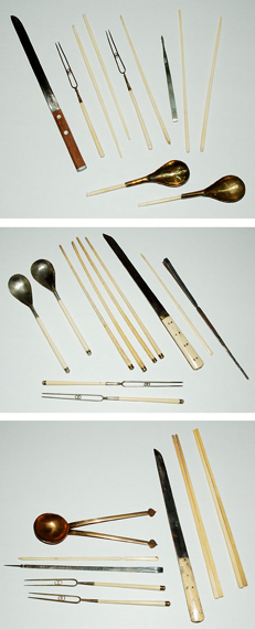 Group of Three Traveling Utensil