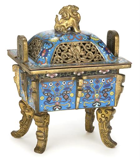 Chinese Cloisonne Censer
	  Estimate:$1,200-$1,500