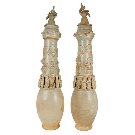 Pair of Funerary Urns Estimate 300 500 68a83