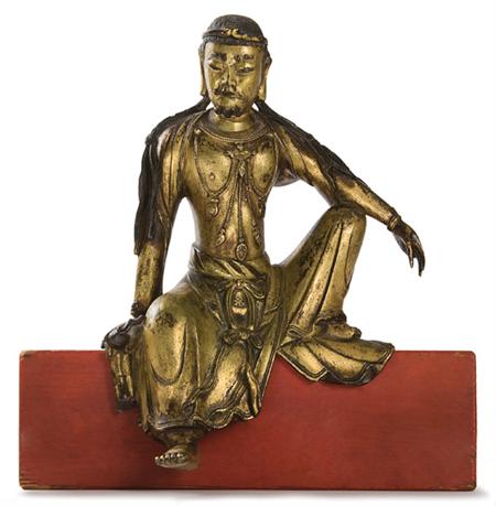 Chinese Gilt-Bronze Bodhisattva
	