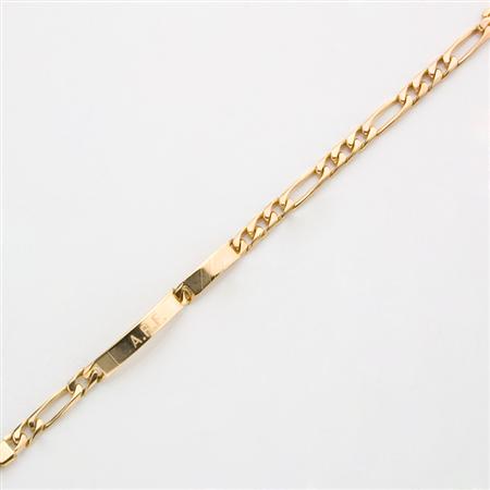 Gold ID Bracelet Estimate 100 150 68af6