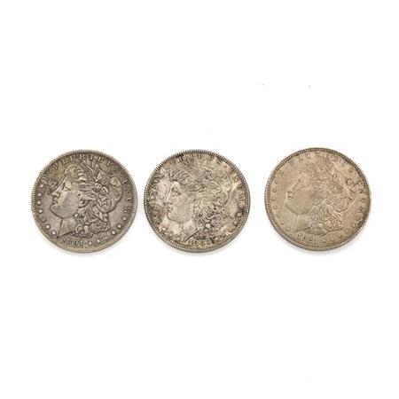 Five U.S. Silver Dollars
	  Estimate:$20-$30