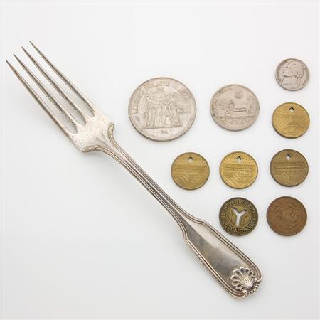 Sterling Silver Fork and Assorted Group