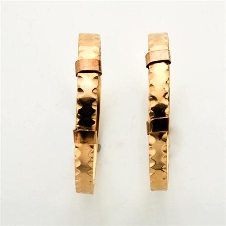 Pair of Gold Children s Bangle 68b3b