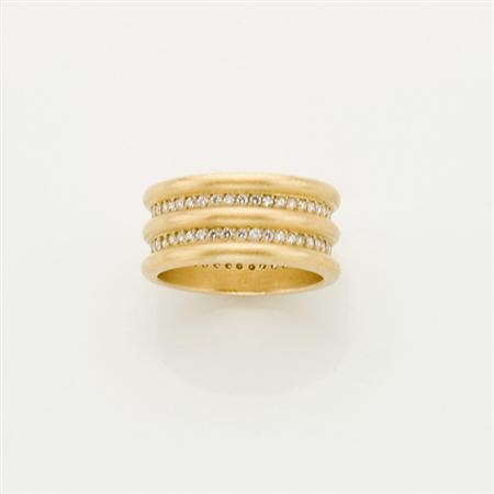 Gold and Diamond Band Ring, Reinstein