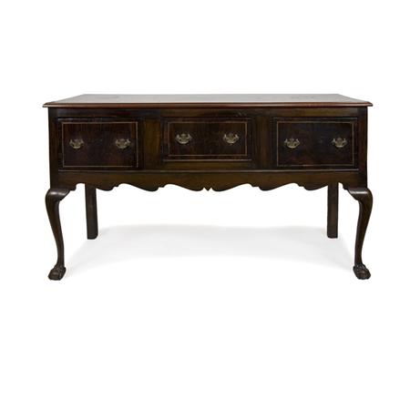 George II Oak and Rosewood Dresser