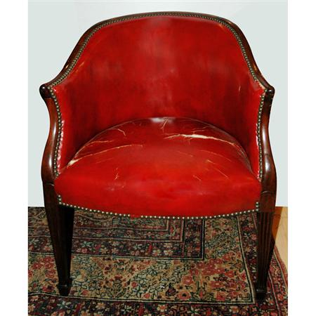 George III Style Mahogany Tub Chair  688cb