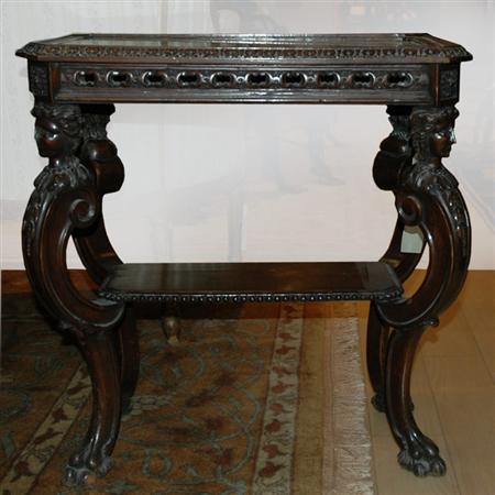 Victorian Inlaid Walnut Low Table  688e9