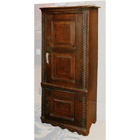 Continental Baroque Oak Cupboard  68909