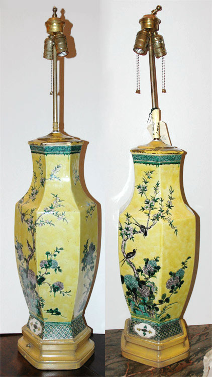 Pair of Chinese Yellow Glazed Porcelain 68910