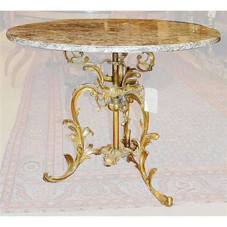 Neoclassical Style Marble Top Bronze