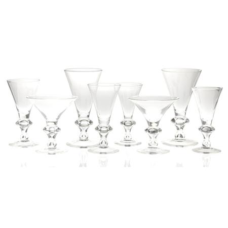 Group of Steuben Glass Stemware  6893b