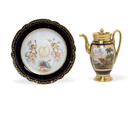 Louis Philippe Sevres Cobalt Charger 68950