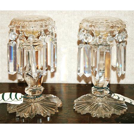 Pair of George III Style Cut Glass 6895b