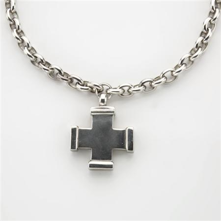 Sterling Silver Cross Pendant and