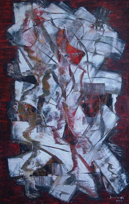 (ii) Smolarok Polish, 20th Century Abstract