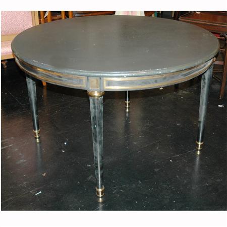 Brass Mounted Gray Painted Dining 68e13