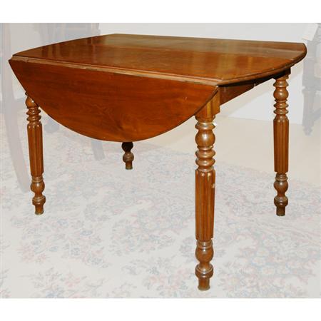 Louis Philippe Style Mahogany Drop-Leaf
