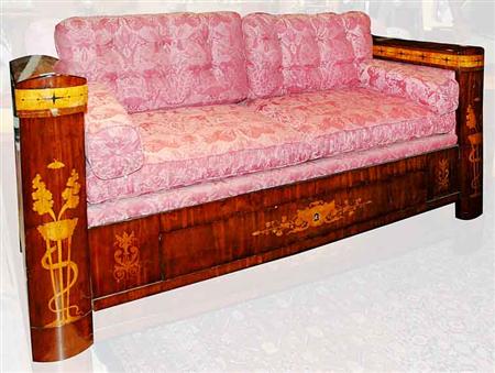 Classical Style Upholstered Inlaid 68e29