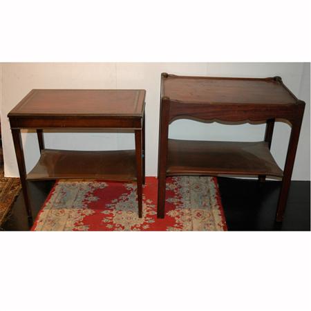 Two Georgian Style Two-Tier Side Table
	