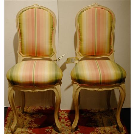 Pair of Rococo Style Painted Wood 68e31